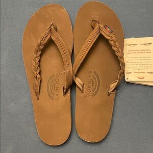 Rainbow Mocha Braided Sandals